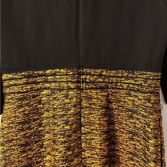 Wayward Fancies Elegant Long Sleeve Dress with Black and Gold Floral Medium - Picture 5 of 11